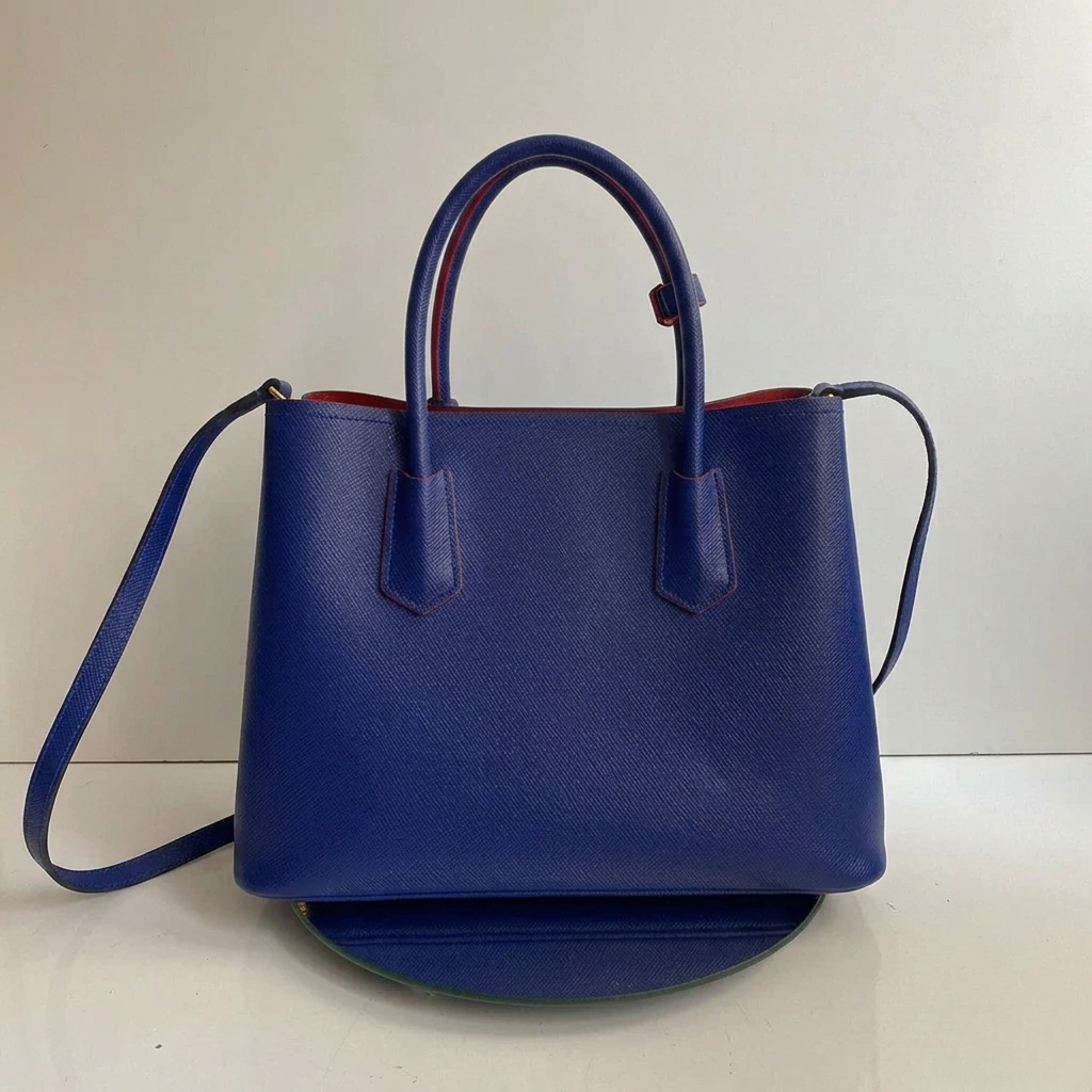 Bag Prad Blue Leather