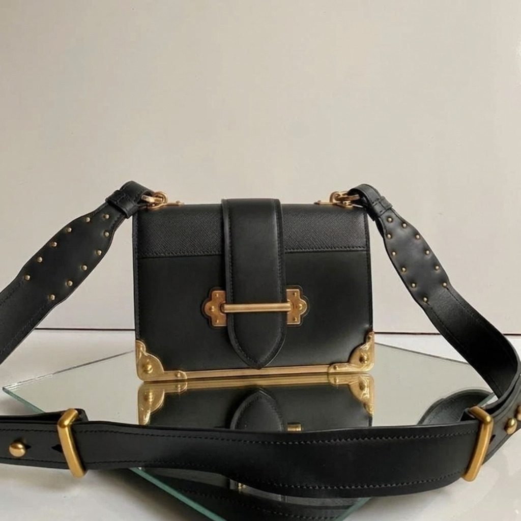 Bag Prad Ita Black and Gold
