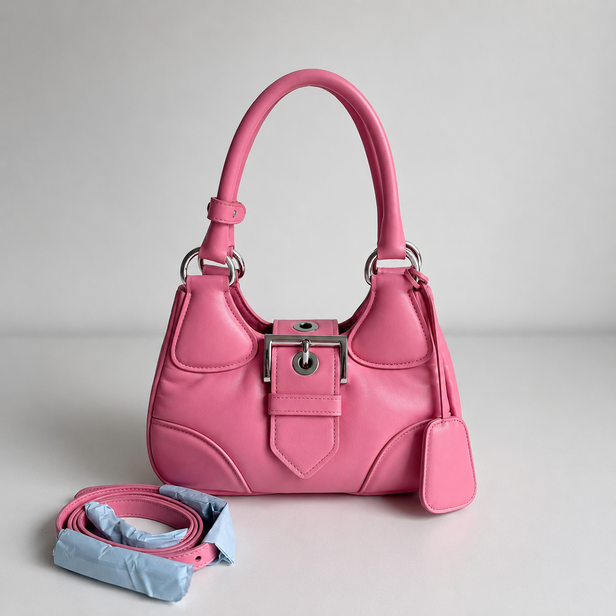 Bag Prad Mon Leather Pink