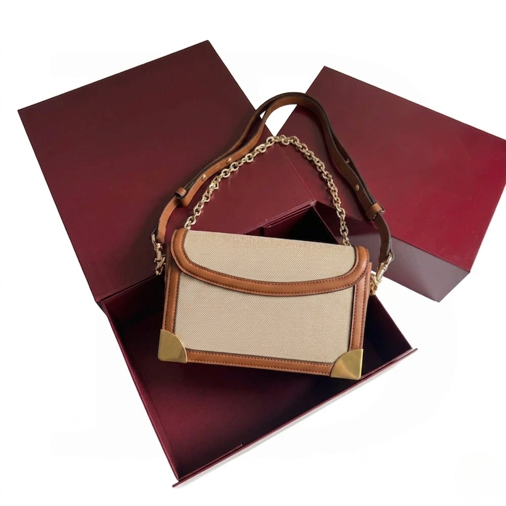 Bag GC Marm Canvas Light Brown