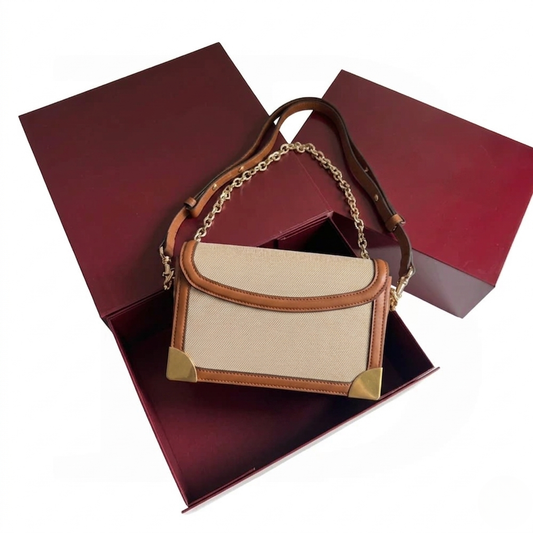 Bag GC Marm Canvas Light Brown